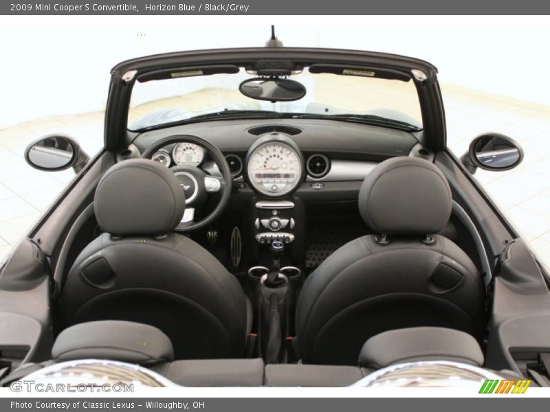 Horizon Blue / Black/Grey 2009 Mini Cooper S Convertible