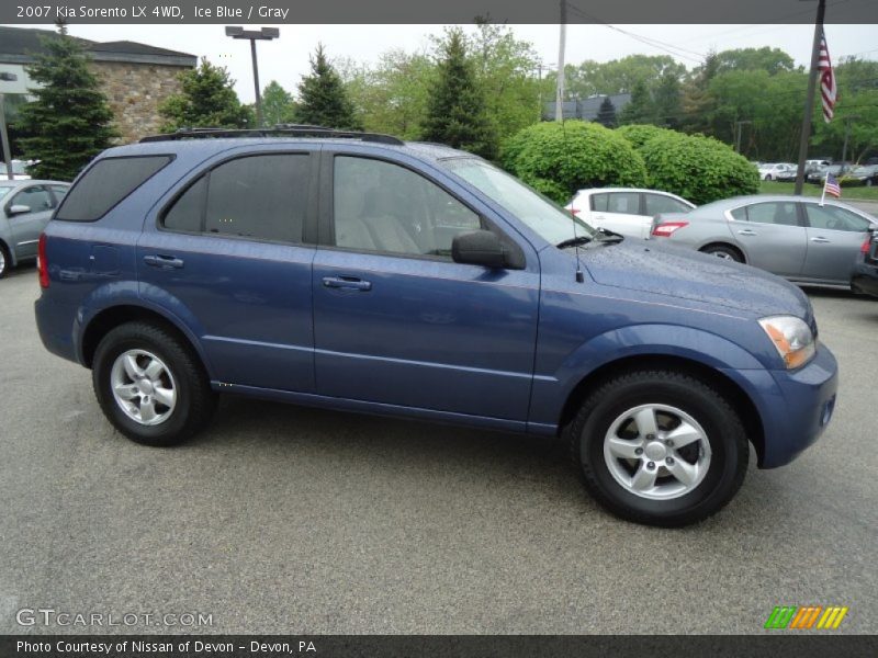Ice Blue / Gray 2007 Kia Sorento LX 4WD