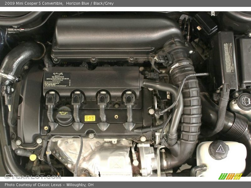 Horizon Blue / Black/Grey 2009 Mini Cooper S Convertible