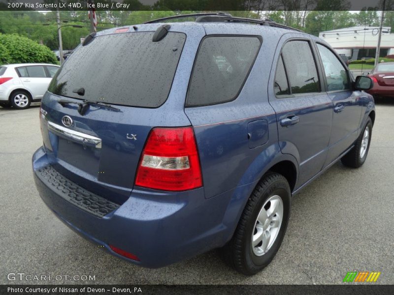 Ice Blue / Gray 2007 Kia Sorento LX 4WD