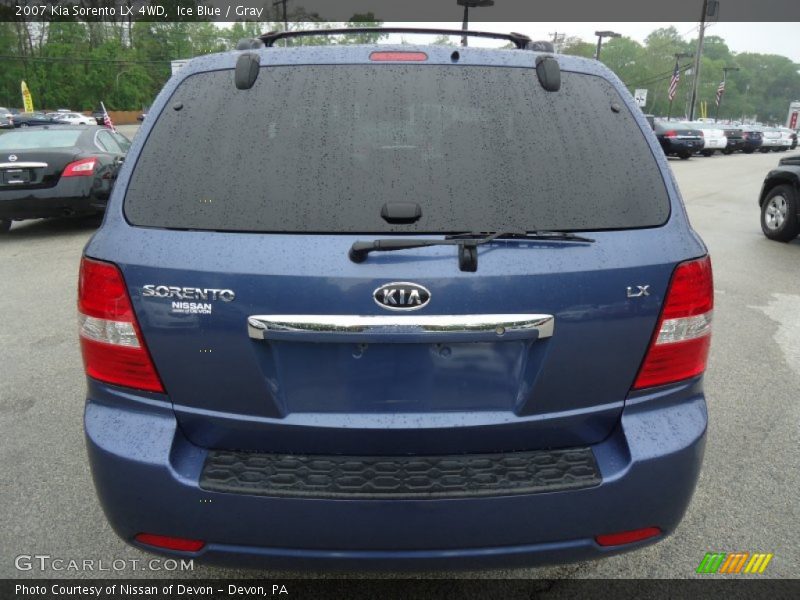 Ice Blue / Gray 2007 Kia Sorento LX 4WD