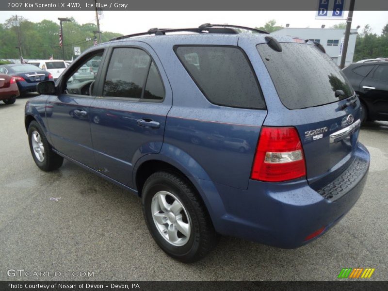 Ice Blue / Gray 2007 Kia Sorento LX 4WD