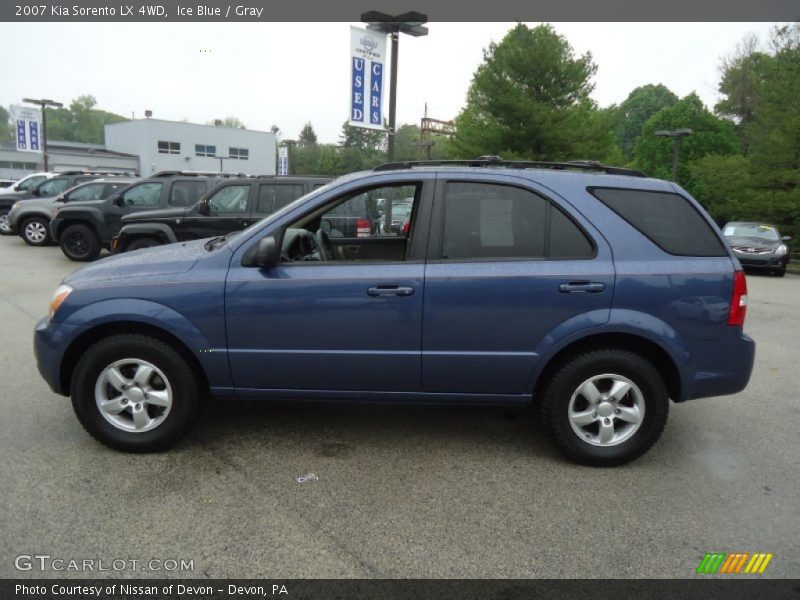 Ice Blue / Gray 2007 Kia Sorento LX 4WD