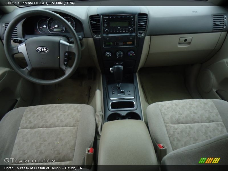 Ice Blue / Gray 2007 Kia Sorento LX 4WD