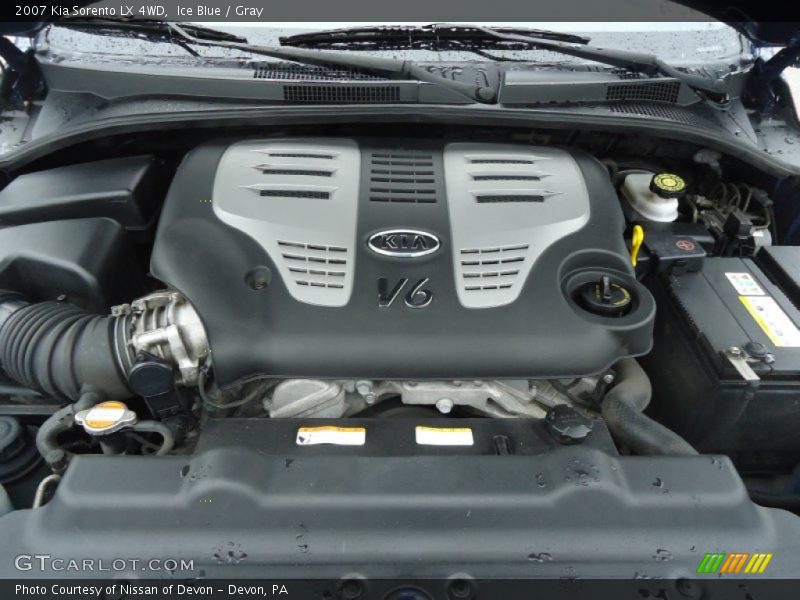 Ice Blue / Gray 2007 Kia Sorento LX 4WD