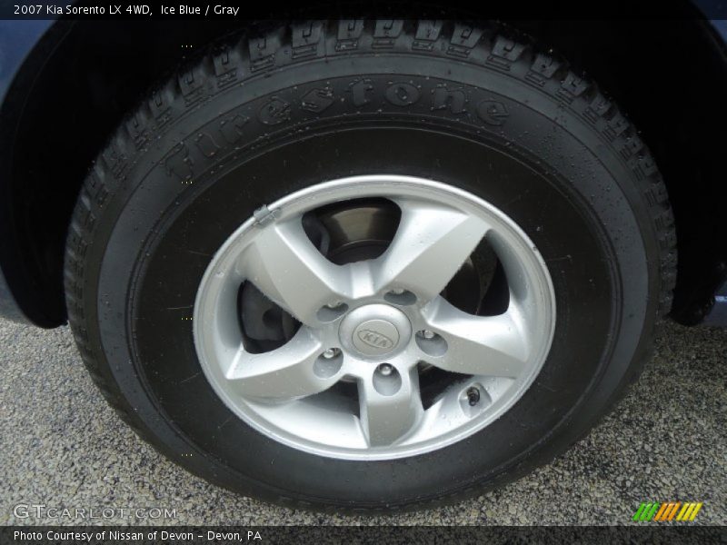 Ice Blue / Gray 2007 Kia Sorento LX 4WD