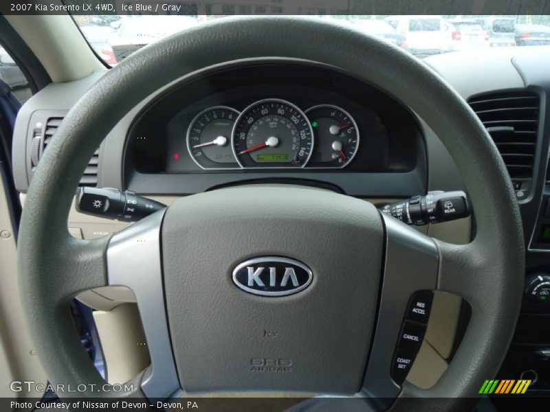 Ice Blue / Gray 2007 Kia Sorento LX 4WD