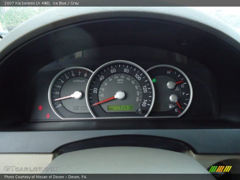 Ice Blue / Gray 2007 Kia Sorento LX 4WD