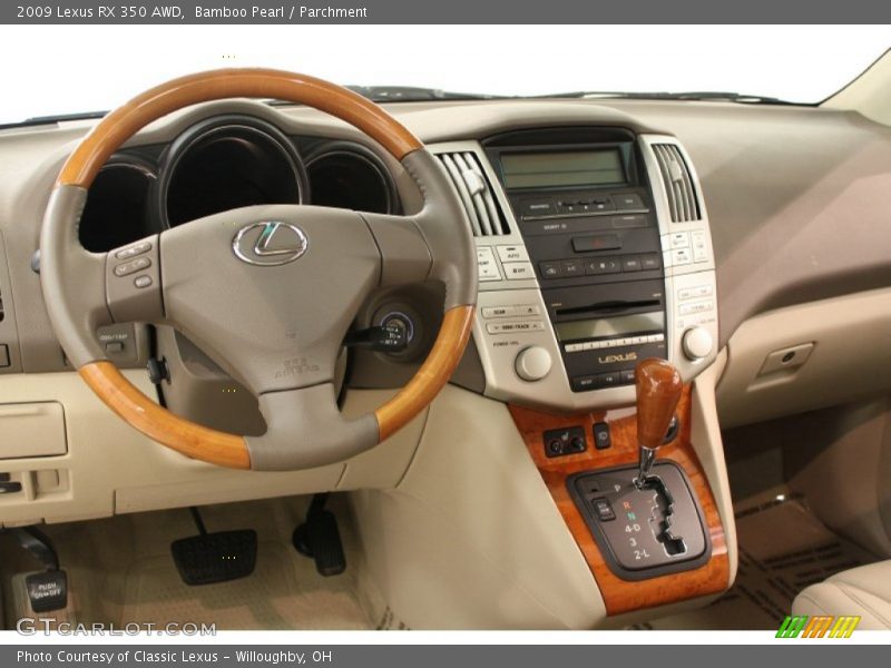 Bamboo Pearl / Parchment 2009 Lexus RX 350 AWD