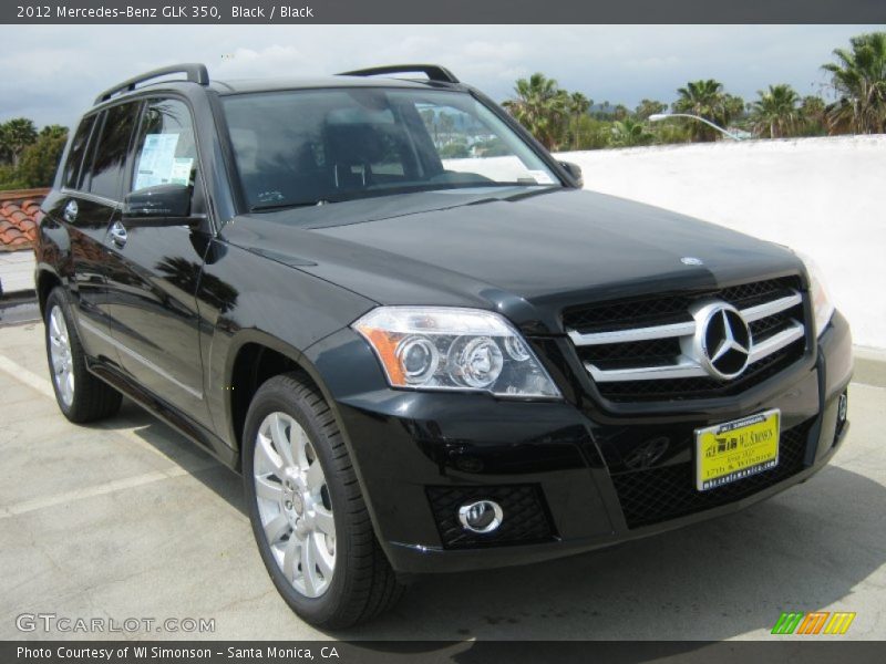 Black / Black 2012 Mercedes-Benz GLK 350