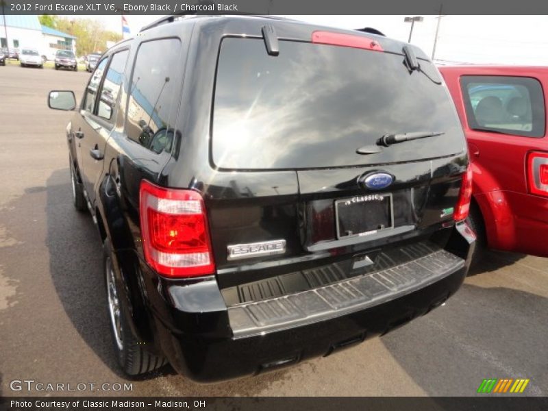 Ebony Black / Charcoal Black 2012 Ford Escape XLT V6