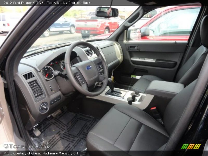 Ebony Black / Charcoal Black 2012 Ford Escape XLT V6