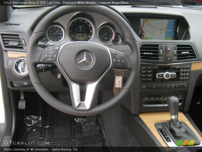 Diamond White Metallic / Natural Beige/Black 2012 Mercedes-Benz E 350 Cabriolet