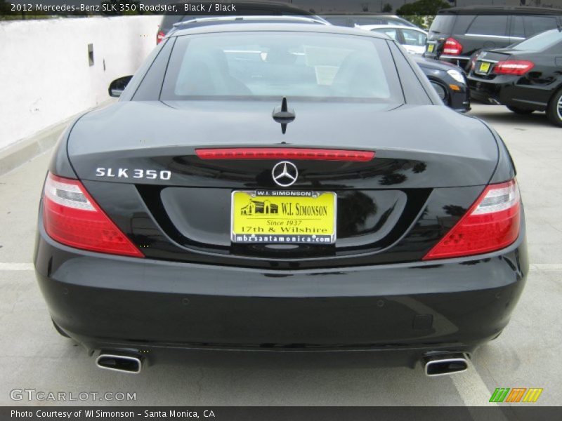 Black / Black 2012 Mercedes-Benz SLK 350 Roadster