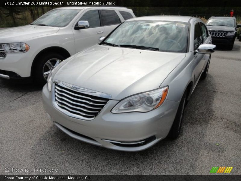 Bright Silver Metallic / Black 2012 Chrysler 200 Limited Sedan
