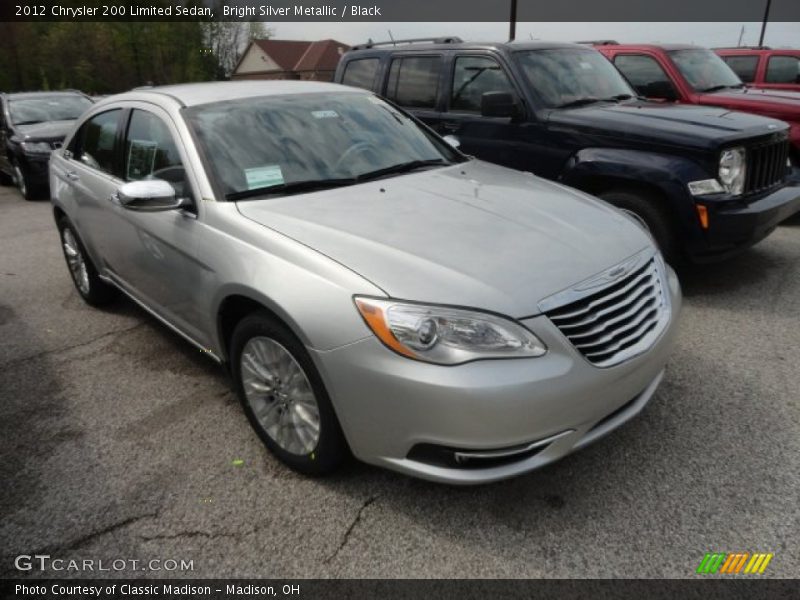 Bright Silver Metallic / Black 2012 Chrysler 200 Limited Sedan