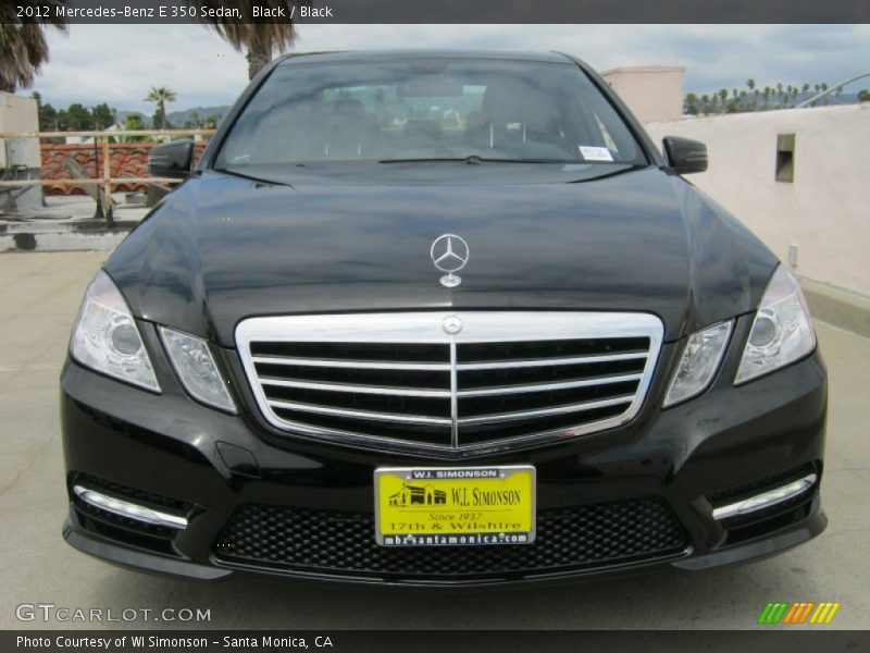 Black / Black 2012 Mercedes-Benz E 350 Sedan