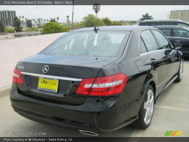 Black / Black 2012 Mercedes-Benz E 350 Sedan