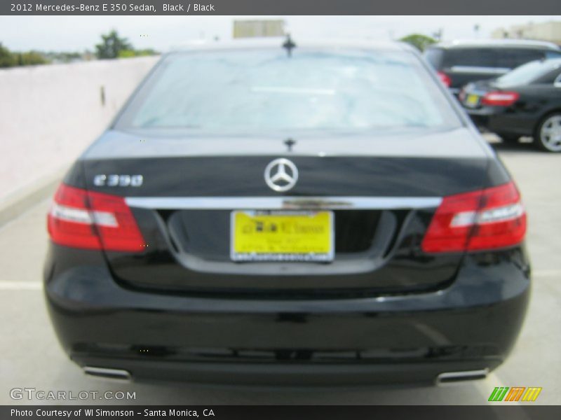 Black / Black 2012 Mercedes-Benz E 350 Sedan