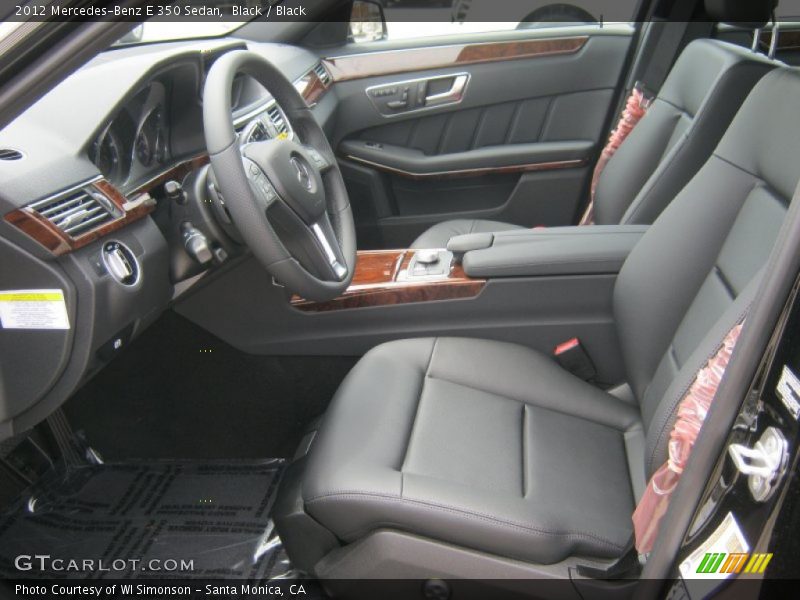 Black / Black 2012 Mercedes-Benz E 350 Sedan