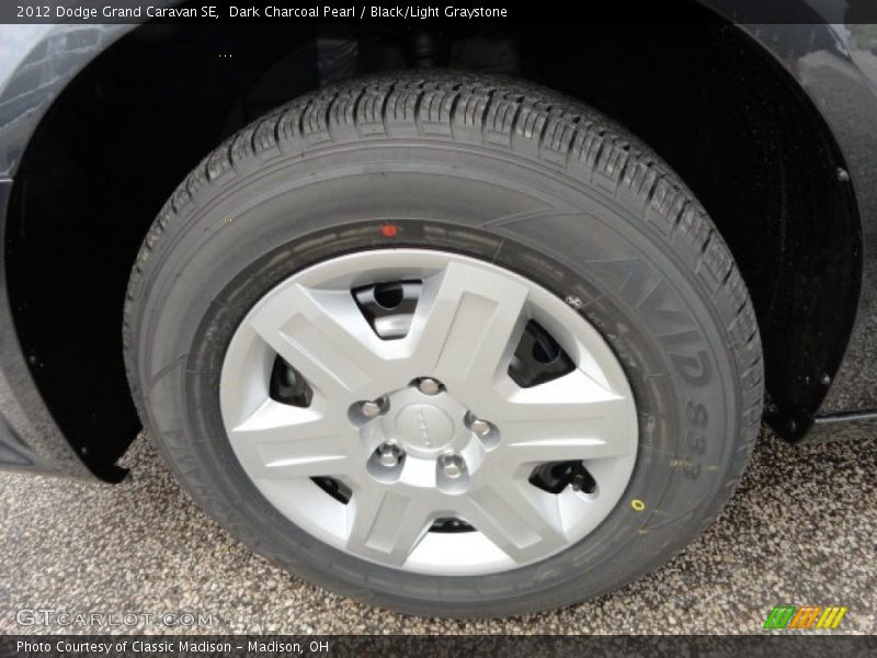 Dark Charcoal Pearl / Black/Light Graystone 2012 Dodge Grand Caravan SE