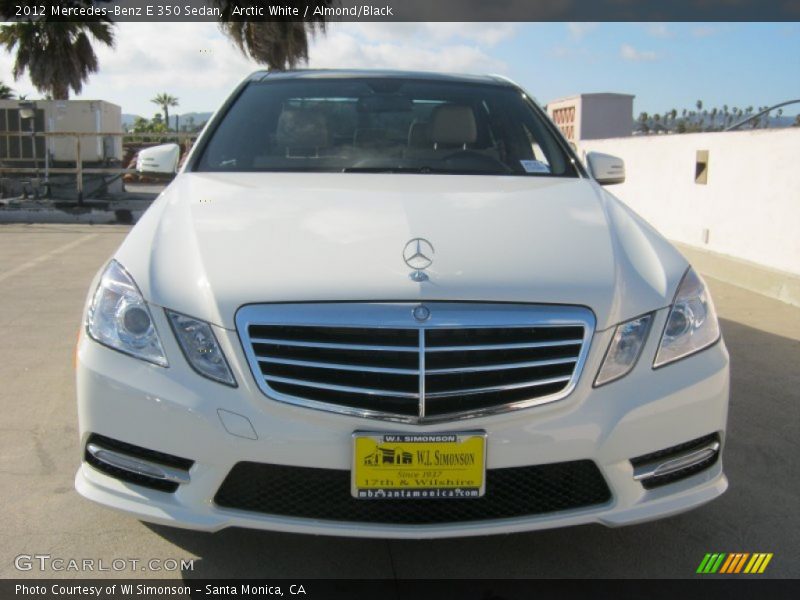 Arctic White / Almond/Black 2012 Mercedes-Benz E 350 Sedan