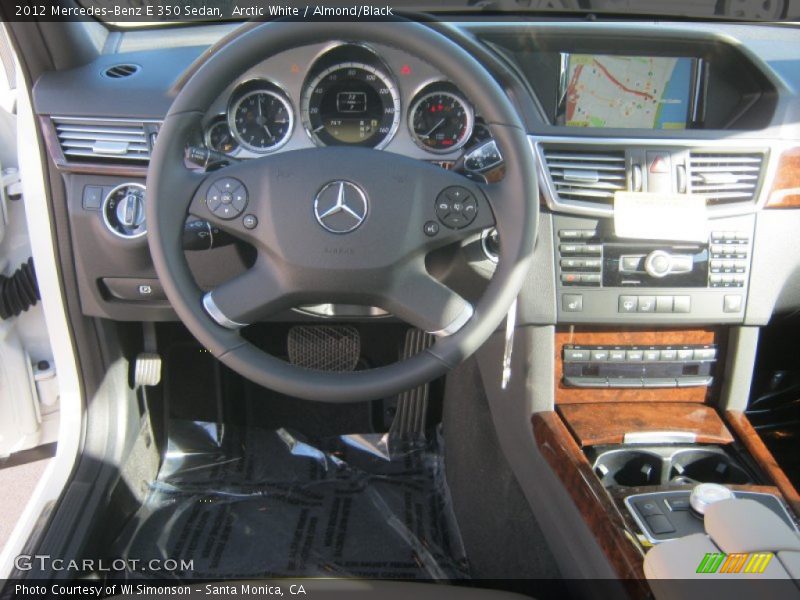 Arctic White / Almond/Black 2012 Mercedes-Benz E 350 Sedan