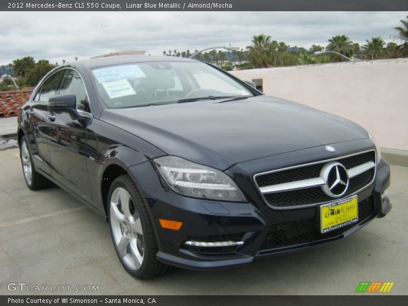 Lunar Blue Metallic / Almond/Mocha 2012 Mercedes-Benz CLS 550 Coupe
