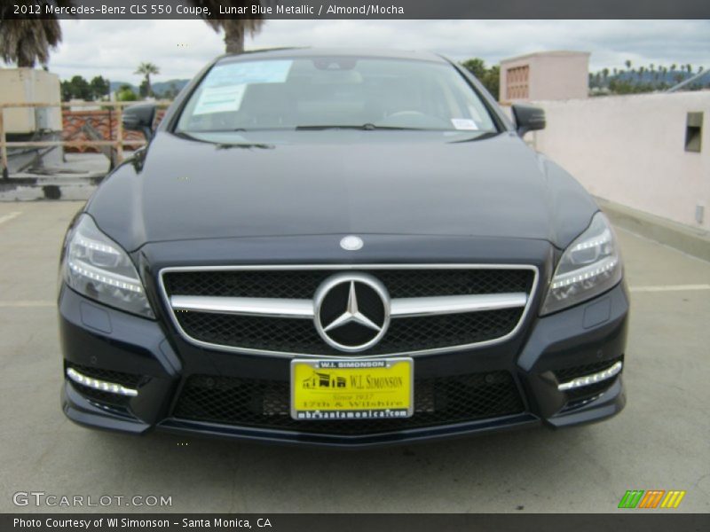 Lunar Blue Metallic / Almond/Mocha 2012 Mercedes-Benz CLS 550 Coupe