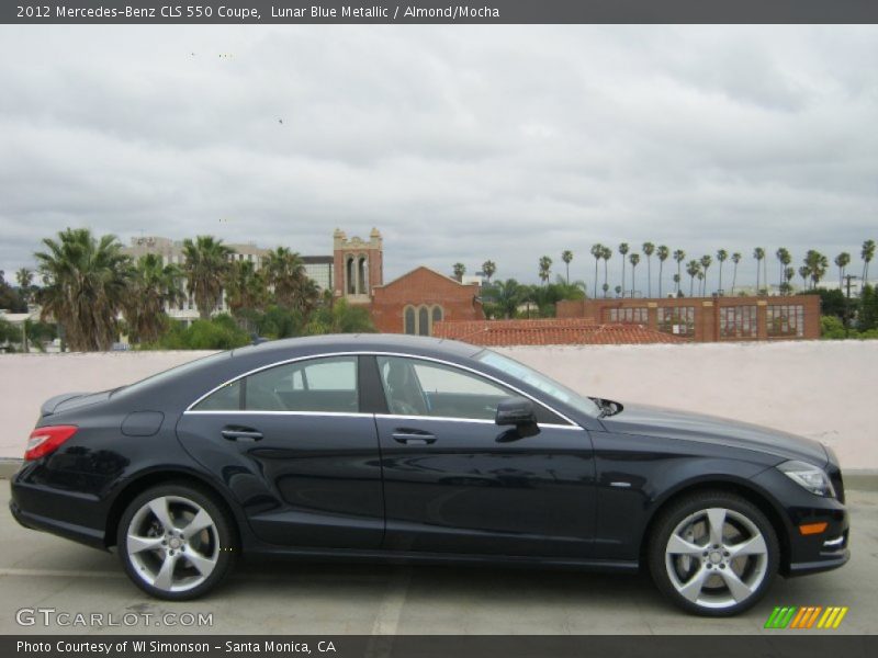 Lunar Blue Metallic / Almond/Mocha 2012 Mercedes-Benz CLS 550 Coupe