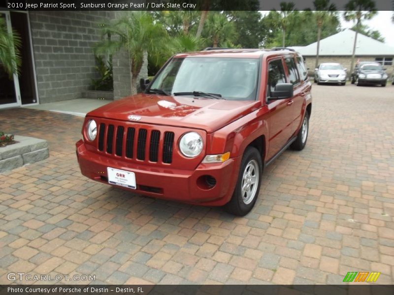 Sunburst Orange Pearl / Dark Slate Gray 2010 Jeep Patriot Sport