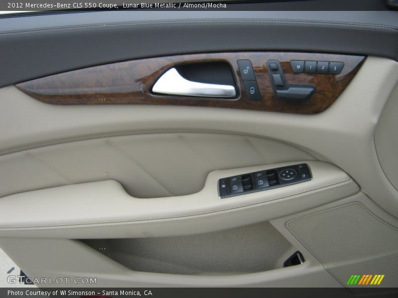 Lunar Blue Metallic / Almond/Mocha 2012 Mercedes-Benz CLS 550 Coupe