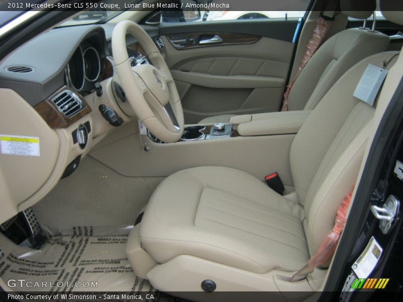 Lunar Blue Metallic / Almond/Mocha 2012 Mercedes-Benz CLS 550 Coupe