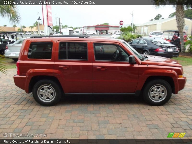 Sunburst Orange Pearl / Dark Slate Gray 2010 Jeep Patriot Sport