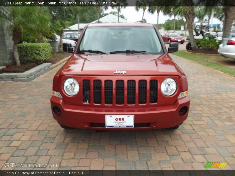 Sunburst Orange Pearl / Dark Slate Gray 2010 Jeep Patriot Sport