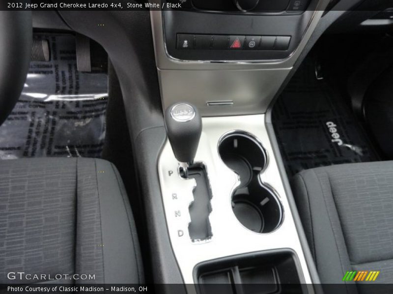 Stone White / Black 2012 Jeep Grand Cherokee Laredo 4x4