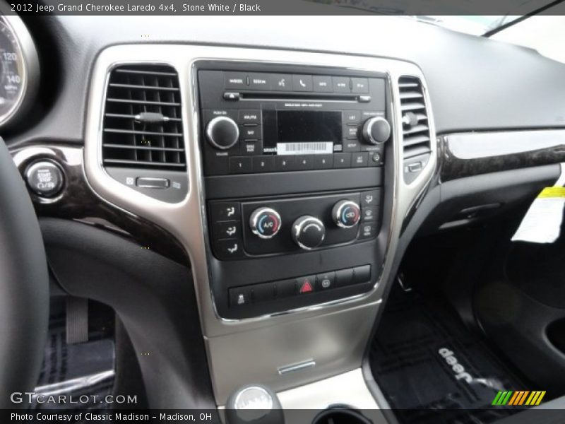 Stone White / Black 2012 Jeep Grand Cherokee Laredo 4x4