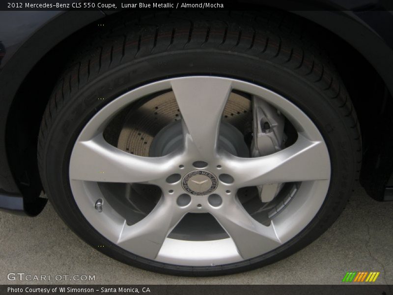 Lunar Blue Metallic / Almond/Mocha 2012 Mercedes-Benz CLS 550 Coupe
