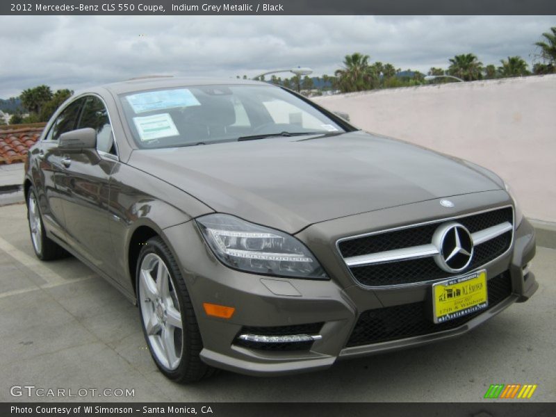 Indium Grey Metallic / Black 2012 Mercedes-Benz CLS 550 Coupe