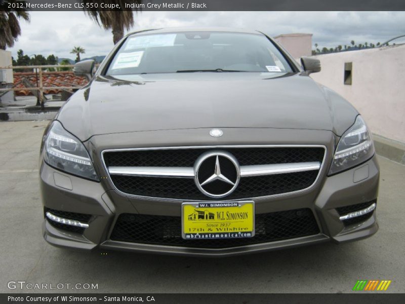 Indium Grey Metallic / Black 2012 Mercedes-Benz CLS 550 Coupe