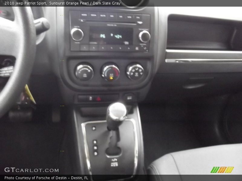 Sunburst Orange Pearl / Dark Slate Gray 2010 Jeep Patriot Sport