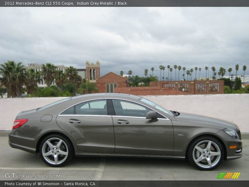 Indium Grey Metallic / Black 2012 Mercedes-Benz CLS 550 Coupe