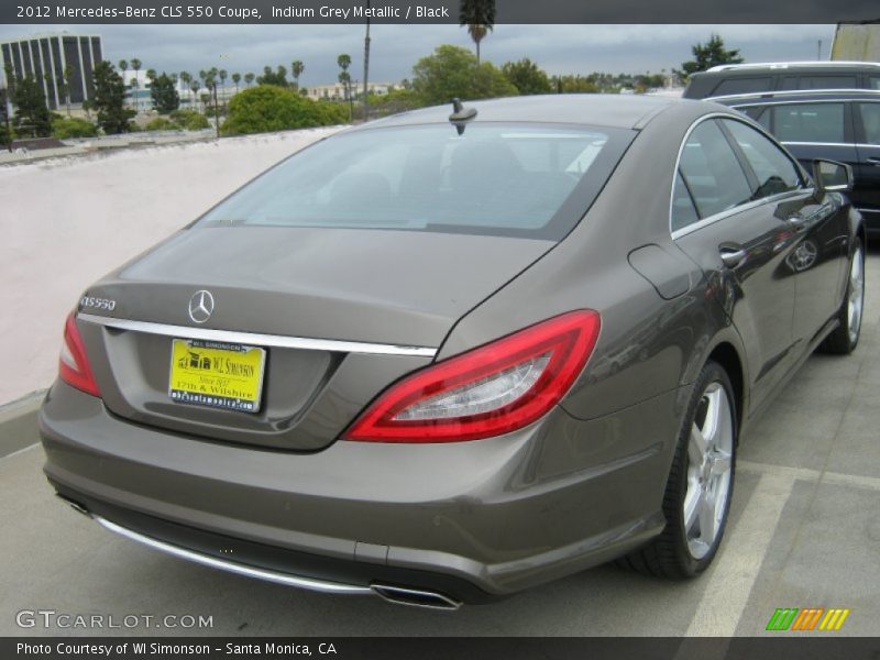 Indium Grey Metallic / Black 2012 Mercedes-Benz CLS 550 Coupe