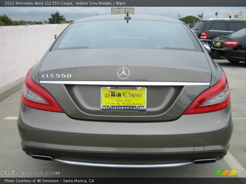 Indium Grey Metallic / Black 2012 Mercedes-Benz CLS 550 Coupe