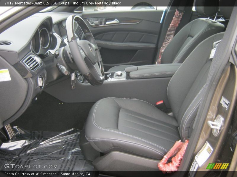 Indium Grey Metallic / Black 2012 Mercedes-Benz CLS 550 Coupe