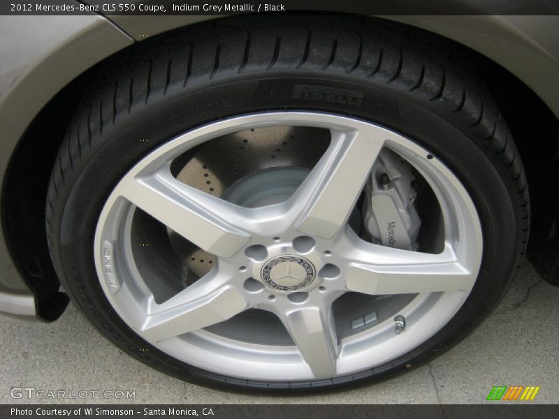Indium Grey Metallic / Black 2012 Mercedes-Benz CLS 550 Coupe