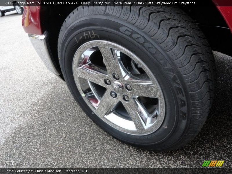 Deep Cherry Red Crystal Pearl / Dark Slate Gray/Medium Graystone 2012 Dodge Ram 1500 SLT Quad Cab 4x4