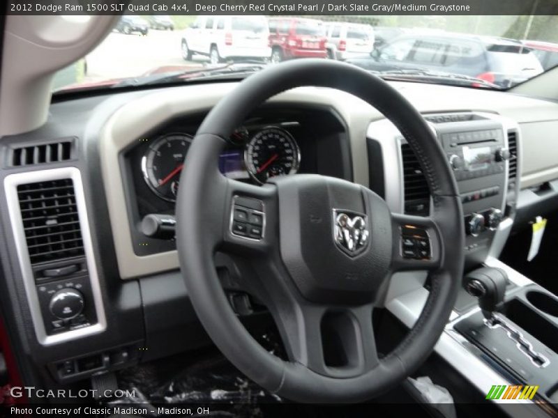 Deep Cherry Red Crystal Pearl / Dark Slate Gray/Medium Graystone 2012 Dodge Ram 1500 SLT Quad Cab 4x4