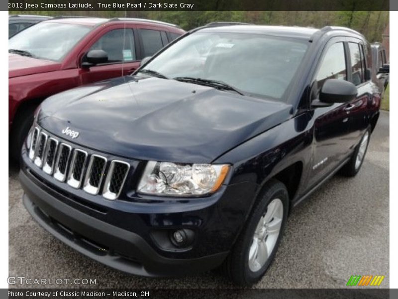 True Blue Pearl / Dark Slate Gray 2012 Jeep Compass Latitude