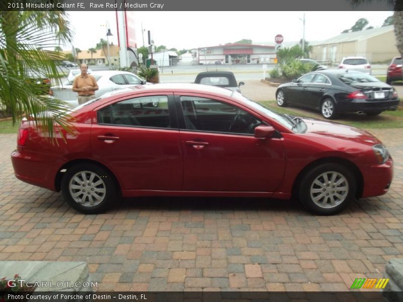 Rave Red / Medium Gray 2011 Mitsubishi Galant FE